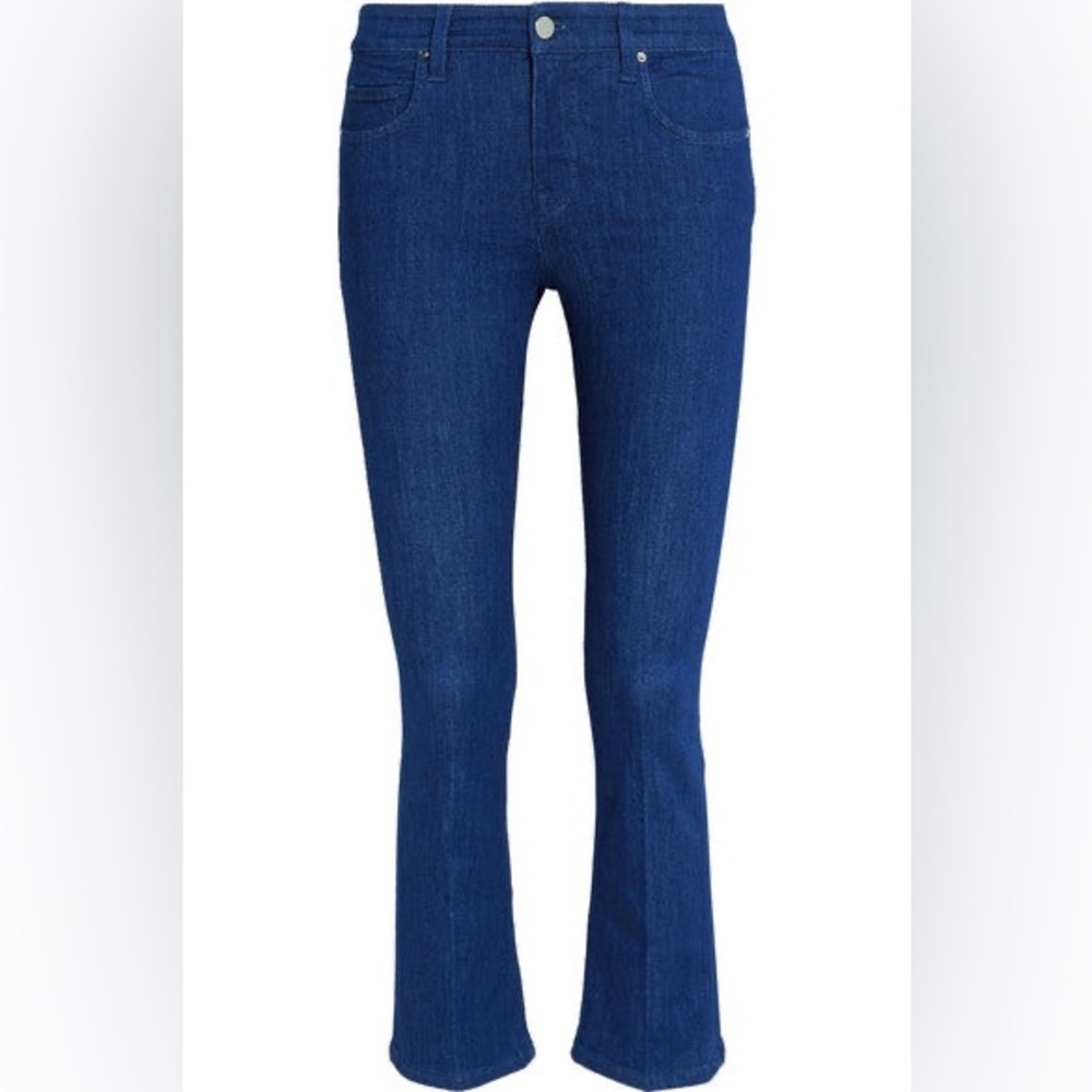 Victoria Beckham Cropped Mid-Rise Bootcut Jeans Denim Pants Size 25